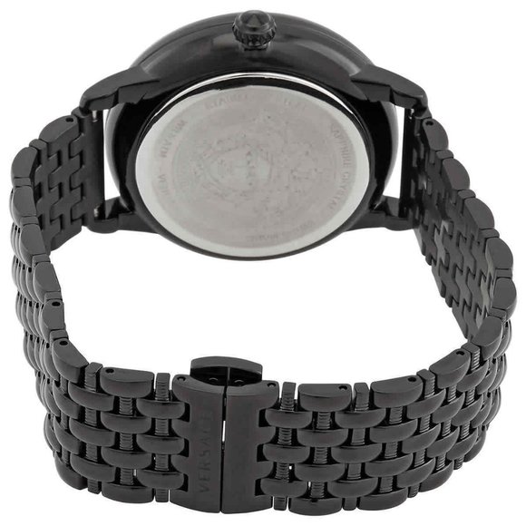 Versace Medusa Diamond Dial Black Watch! New